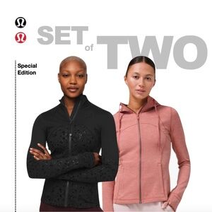 Lululemon Define jackets set of two size 6